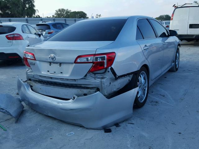 4T1BF1FK7CU629818 - 2012 TOYOTA CAMRY BASE SILVER photo 4