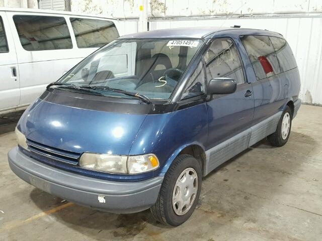 JT3AC12R3M0003482 - 1991 TOYOTA PREVIA LE BLUE photo 2