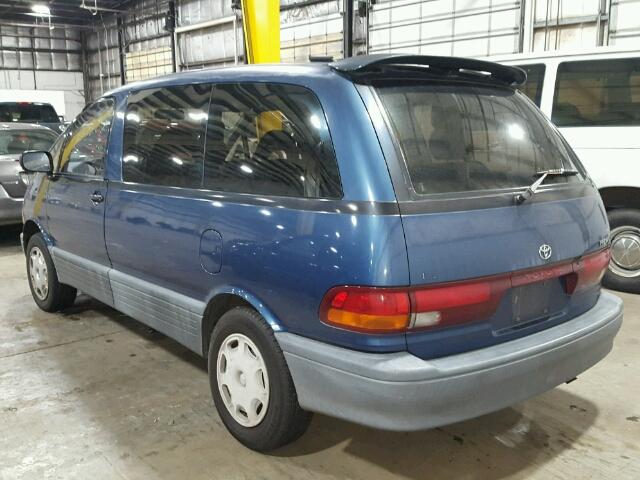 JT3AC12R3M0003482 - 1991 TOYOTA PREVIA LE BLUE photo 3