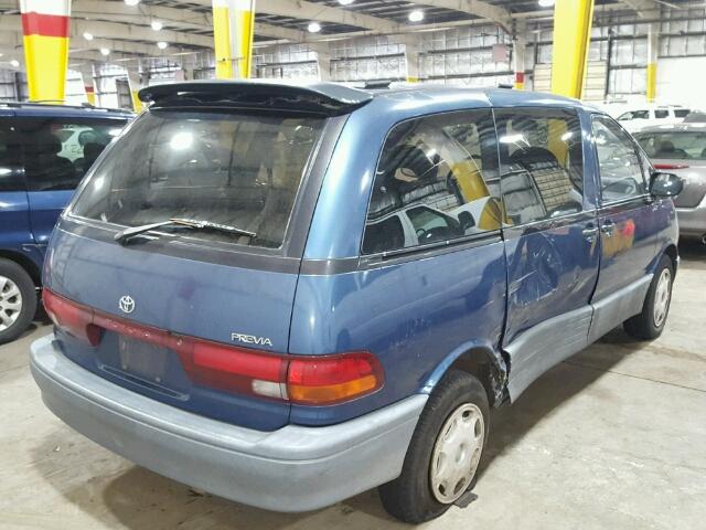 JT3AC12R3M0003482 - 1991 TOYOTA PREVIA LE BLUE photo 4