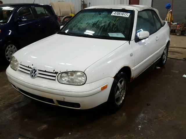 3VWDC21V7YM808639 - 2000 VOLKSWAGEN CABRIO GLS WHITE photo 2