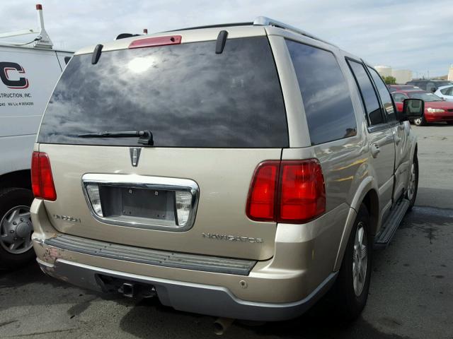 5LMFU27R64LJ42753 - 2004 LINCOLN NAVIGATOR 金色 照片 4
