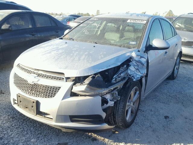 1G1PG5SC7C7170648 - 2012 CHEVROLET CRUZE LT SILVER photo 2