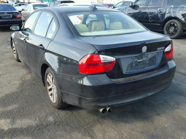 WBAVB13586PT01027 - 2006 BMW 325 I BLACK photo 3