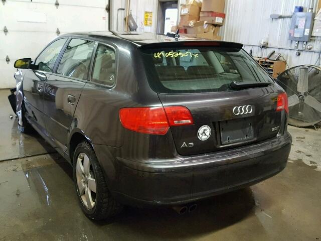 WAUMF68P16A001176 - 2006 AUDI A3 2.0 SPO GRAY photo 3