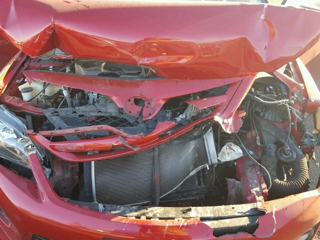 2T1BU4EE3BC740983 - 2011 TOYOTA COROLLA BA RED photo 7