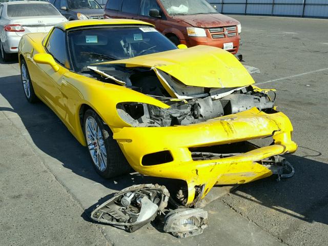 1G1YY25U675102993 - 2007 CHEVROLET CORVETTE YELLOW photo 1