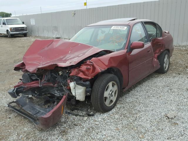 1G1NE52J23M514903 - 2003 CHEVROLET MALIBU LS მუქწითელი ფოტო 2