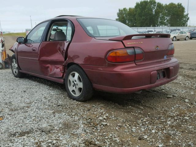 1G1NE52J23M514903 - 2003 CHEVROLET MALIBU LS მუქწითელი ფოტო 3