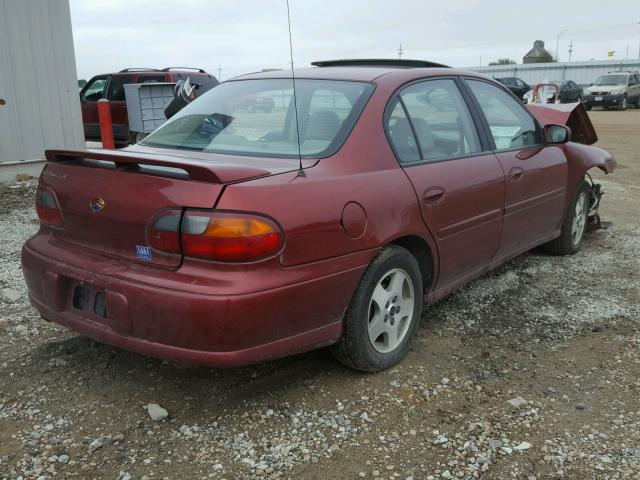 1G1NE52J23M514903 - 2003 CHEVROLET MALIBU LS მუქწითელი ფოტო 4
