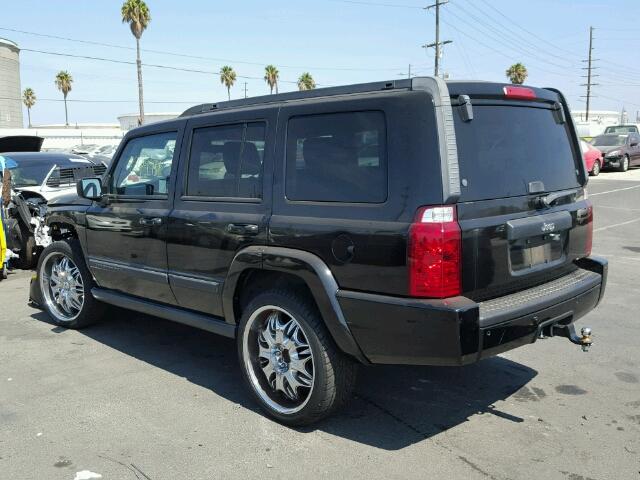 1J8HH48N67C673699 - 2007 JEEP COMMANDER BLACK photo 3