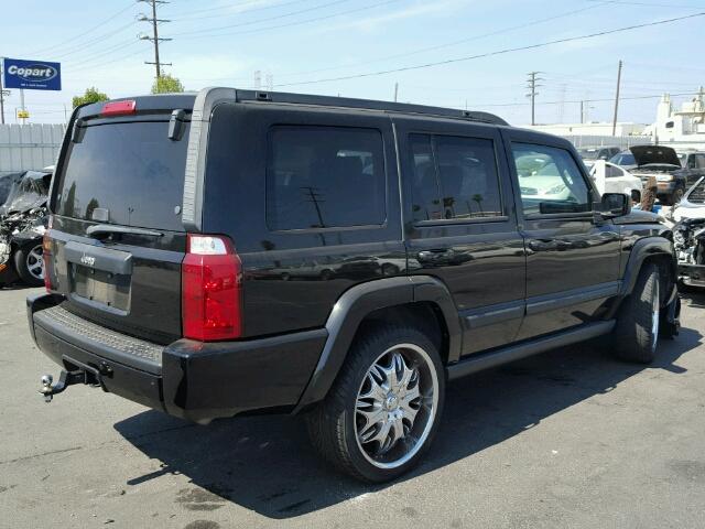 1J8HH48N67C673699 - 2007 JEEP COMMANDER BLACK photo 4