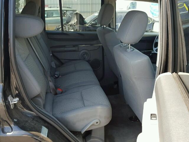 1J8HH48N67C673699 - 2007 JEEP COMMANDER BLACK photo 6