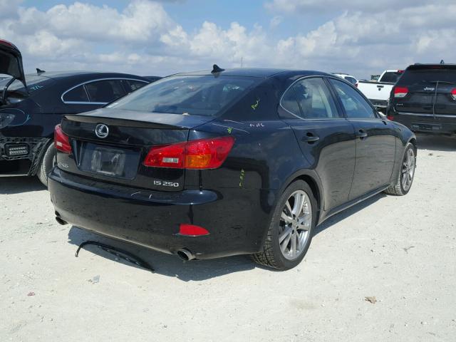 JTHBK262385077305 - 2008 LEXUS IS 250 BLACK photo 4