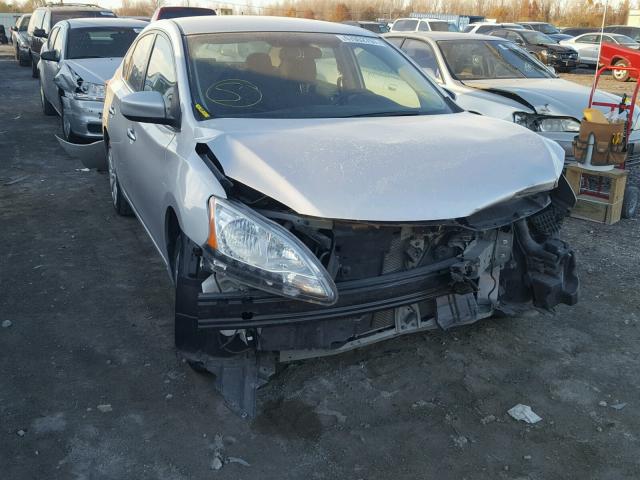 3N1AB7AP3EL684283 - 2014 NISSAN SENTRA S SILVER photo 1