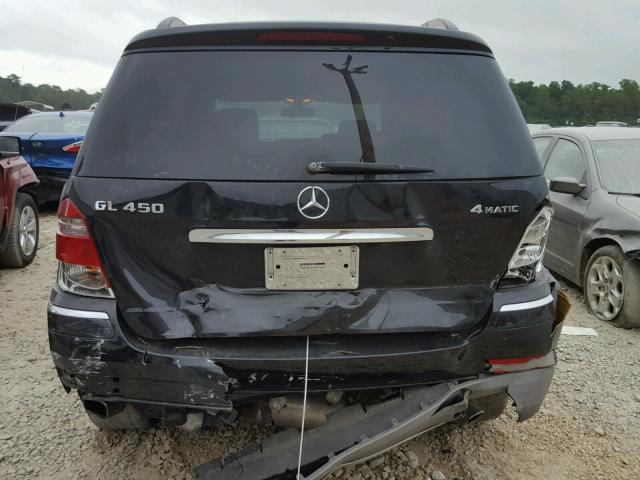 4JGBF71E17A248848 - 2007 MERCEDES-BENZ GL450 BLACK photo 9