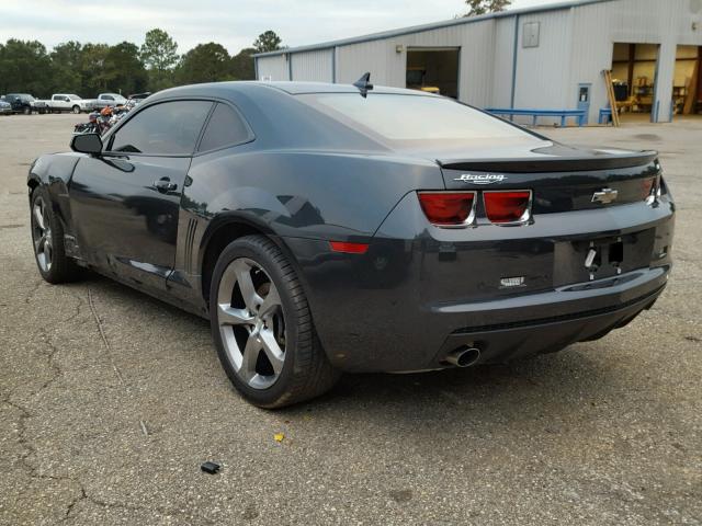 2G1FC1E31D9161780 - 2013 CHEVROLET CAMARO LT GRAY photo 3