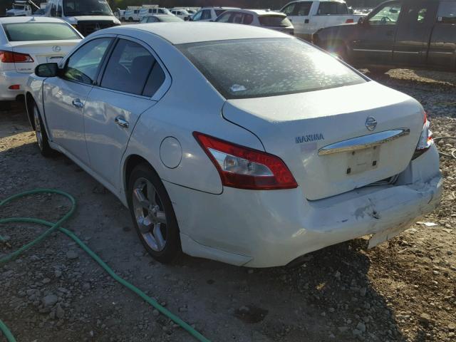 1N4AA51E29C849847 - 2009 NISSAN MAXIMA S WHITE photo 3