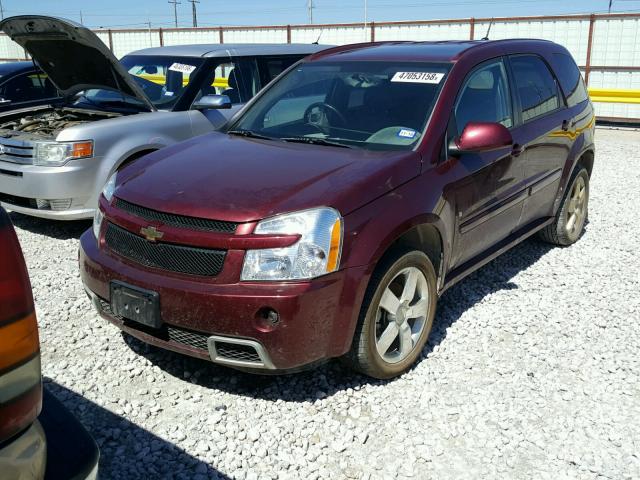 2CNDL537986025265 - 2008 CHEVROLET EQUINOX SP MAROON photo 2