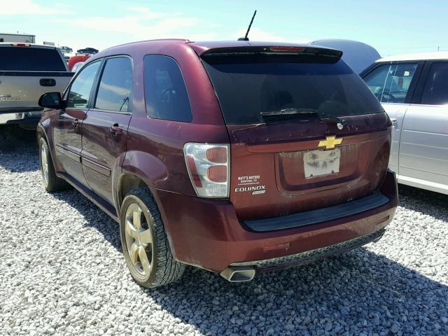 2CNDL537986025265 - 2008 CHEVROLET EQUINOX SP MAROON photo 3