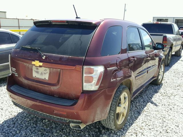 2CNDL537986025265 - 2008 CHEVROLET EQUINOX SP MAROON photo 4