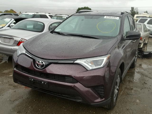 2T3ZFREV2GW275566 - 2016 TOYOTA RAV4 LE Bənövşəyi foto 2