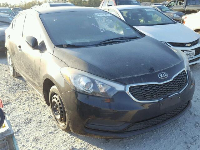 KNAFK4A61E5077790 - 2014 KIA FORTE LX BLACK photo 1