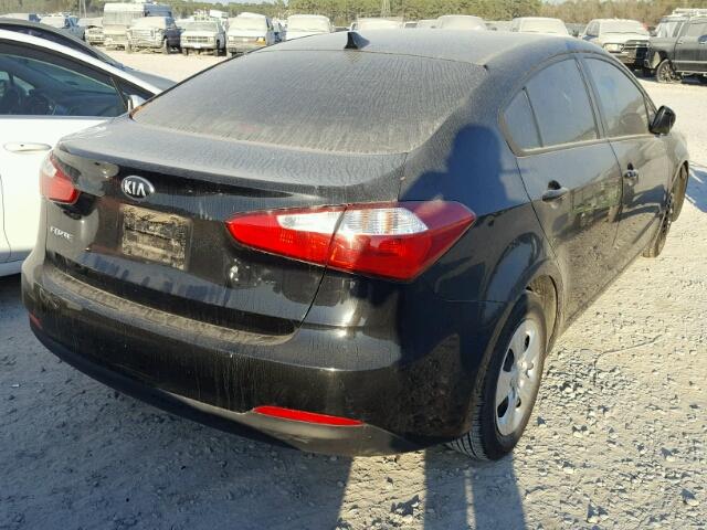 KNAFK4A61E5077790 - 2014 KIA FORTE LX BLACK photo 4