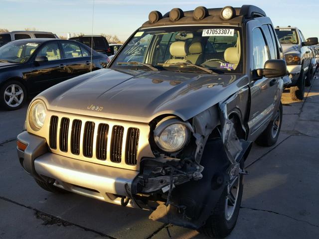 1J4GL38KX4W184793 - 2004 JEEP LIBERTY RE BROWN photo 2