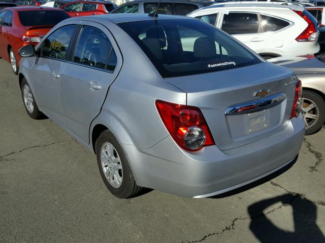 1G1JC5SH8D4230632 - 2013 CHEVROLET SONIC LT SILVER photo 3