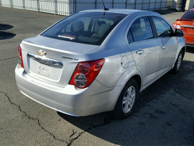 1G1JC5SH8D4230632 - 2013 CHEVROLET SONIC LT SILVER photo 4