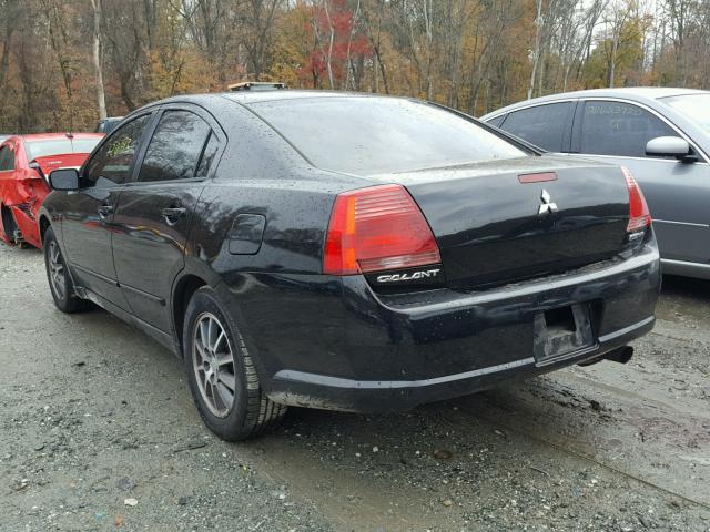 4A3AB56S64E116278 - 2004 MITSUBISHI GALANT LS BLACK photo 3