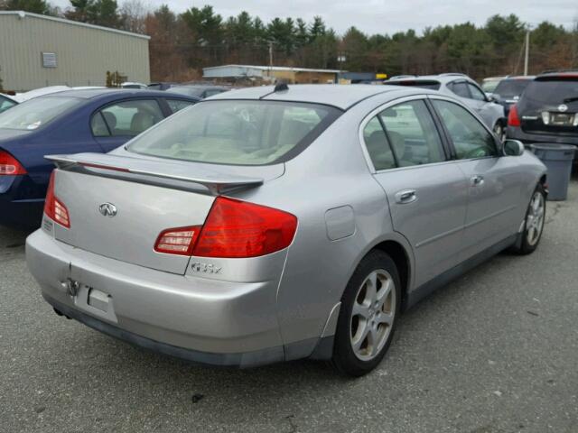 JNKCV51F84M704202 - 2004 INFINITI G35 SILVER photo 4