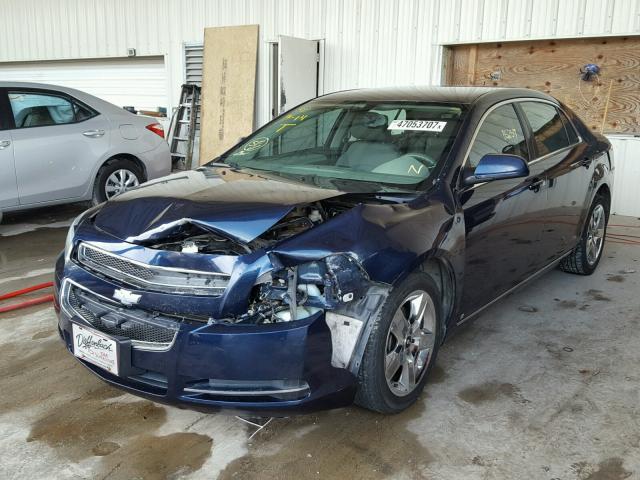 1G1ZC5EB1AF119950 - 2010 CHEVROLET MALIBU 1LT BLUE photo 2