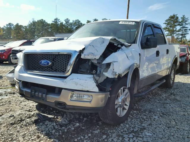 1FTPW14565KC17993 - 2005 FORD F150 SUPER WHITE photo 2