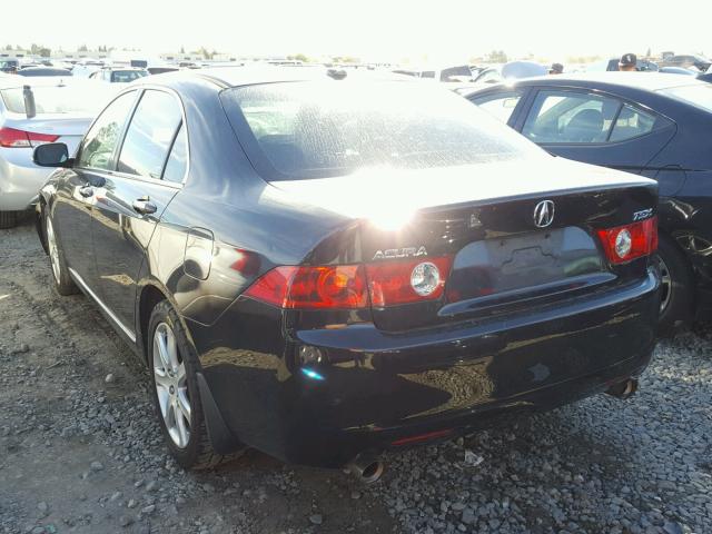 JH4CL96845C004790 - 2005 ACURA TSX BLACK photo 3