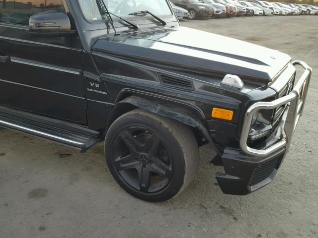 WDCYC7BF1BX191128 - 2011 MERCEDES-BENZ G 55 AMG BLACK photo 9