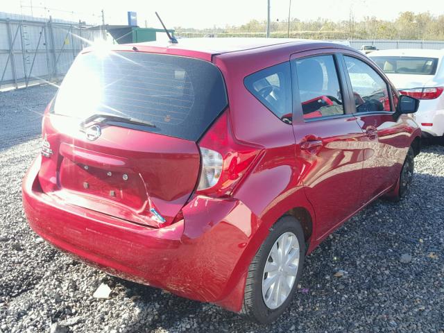 3N1CE2CP8FL357962 - 2015 NISSAN VERSA NOTE RED photo 4