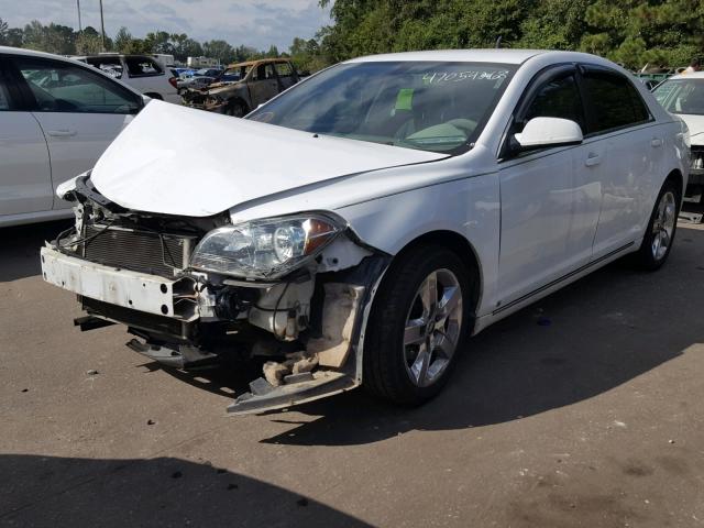 1G1ZH57BX9F230460 - 2009 CHEVROLET MALIBU 1LT WHITE photo 2