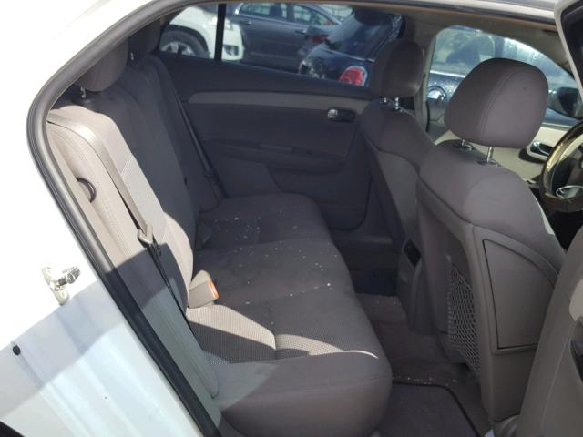 1G1ZH57BX9F230460 - 2009 CHEVROLET MALIBU 1LT WHITE photo 6