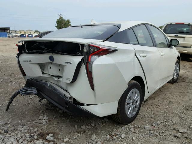 JTDKBRFU0G3505689 - 2016 TOYOTA PRIUS WHITE photo 4