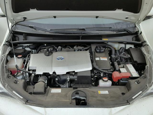 JTDKBRFU0G3505689 - 2016 TOYOTA PRIUS WHITE photo 7