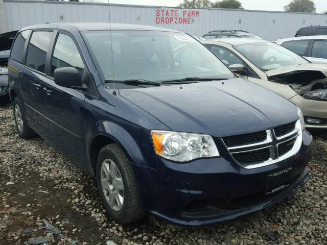 2C4RDGBG2DR505712 - 2013 DODGE GRAND CARA BLUE photo 1