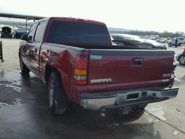 2GTEC13T461155544 - 2006 GMC NEW SIERRA MAROON photo 3