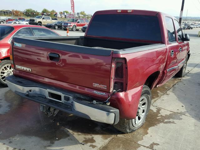 2GTEC13T461155544 - 2006 GMC NEW SIERRA MAROON photo 4