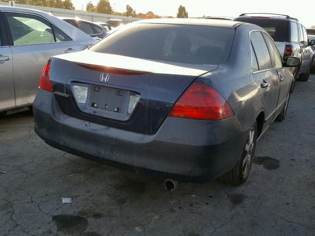 1HGCM56376A150269 - 2006 HONDA ACCORD SE BLUE photo 4