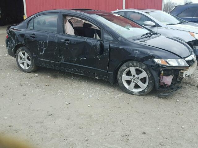 2HGFA15629H002546 - 2009 HONDA CIVIC BLACK photo 9