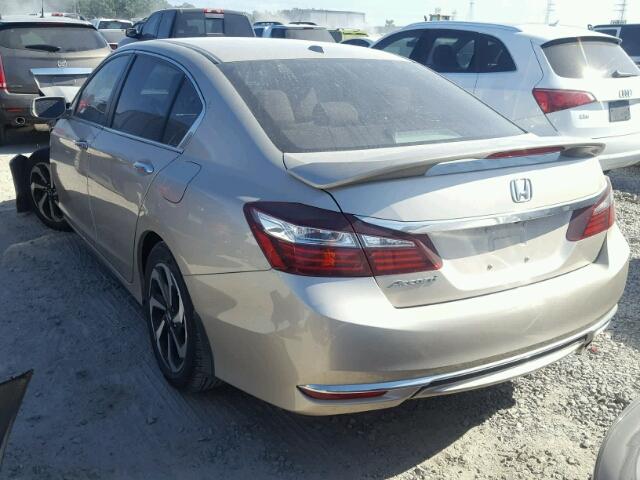 1HGCR2F7XGA012567 - 2016 HONDA ACCORD EX TAN photo 3