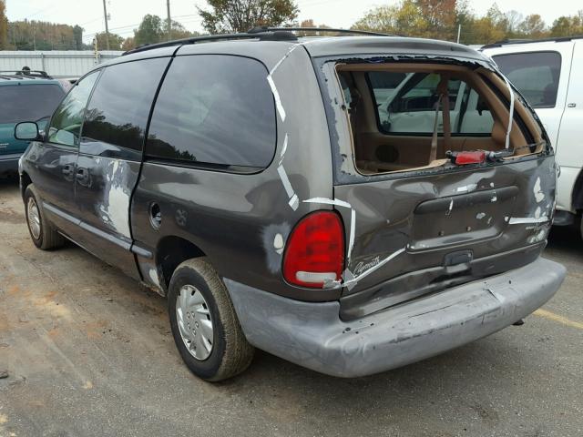 2P4GP2435VR125496 - 1997 PLYMOUTH GRAND VOYA GRAY photo 3