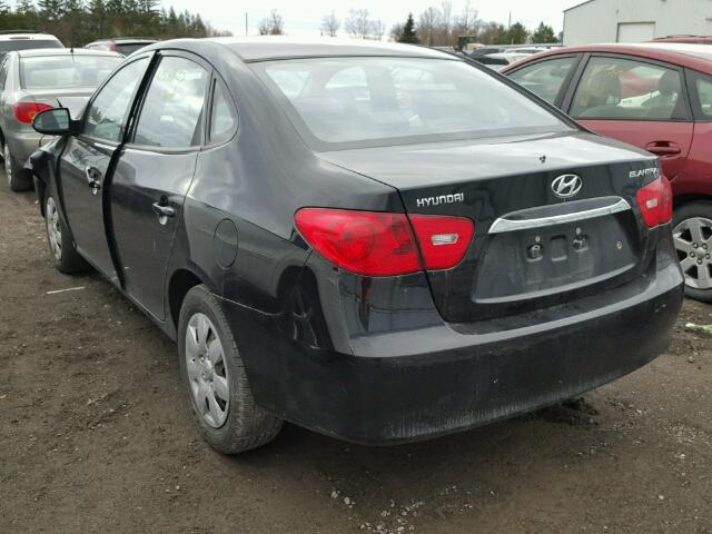 KMHDU4BD3AU124220 - 2010 HYUNDAI ELANTRA BL BLACK photo 3